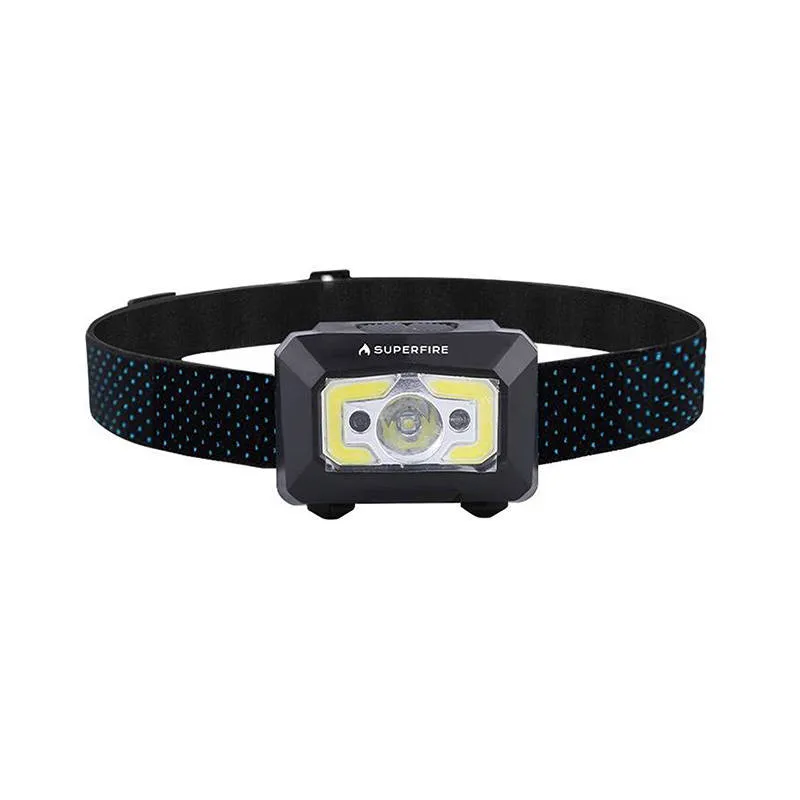 Superfire X30 pealamp, 340 lm, USB, 5 režiimi, 130 m universaalne