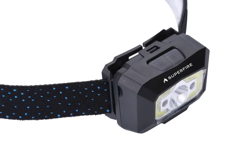 Superfire X30 pealamp, 340 lm, USB, 5 režiimi, 130 m universaalne