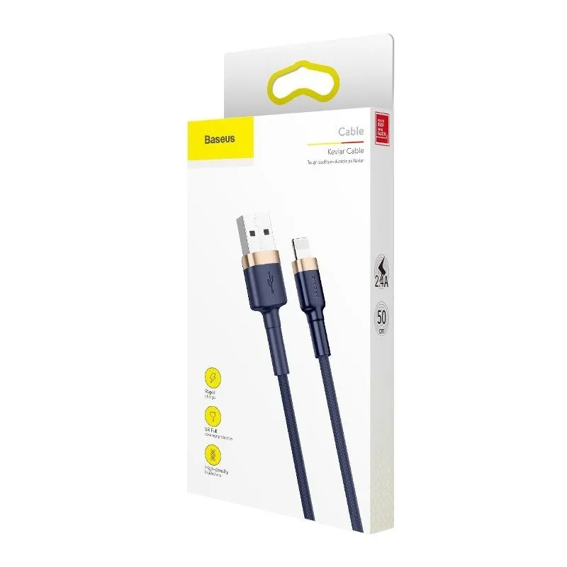 Baseus Cafule Lightning kaabel 1,5A 2m ( kuld + tumesinine ) universaalne
