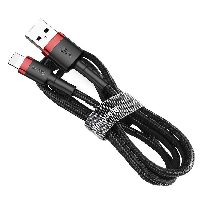 Baseus Cafule USB Lightning Kaabel 2,4A 0,5m (Punane+Must) universaalne
