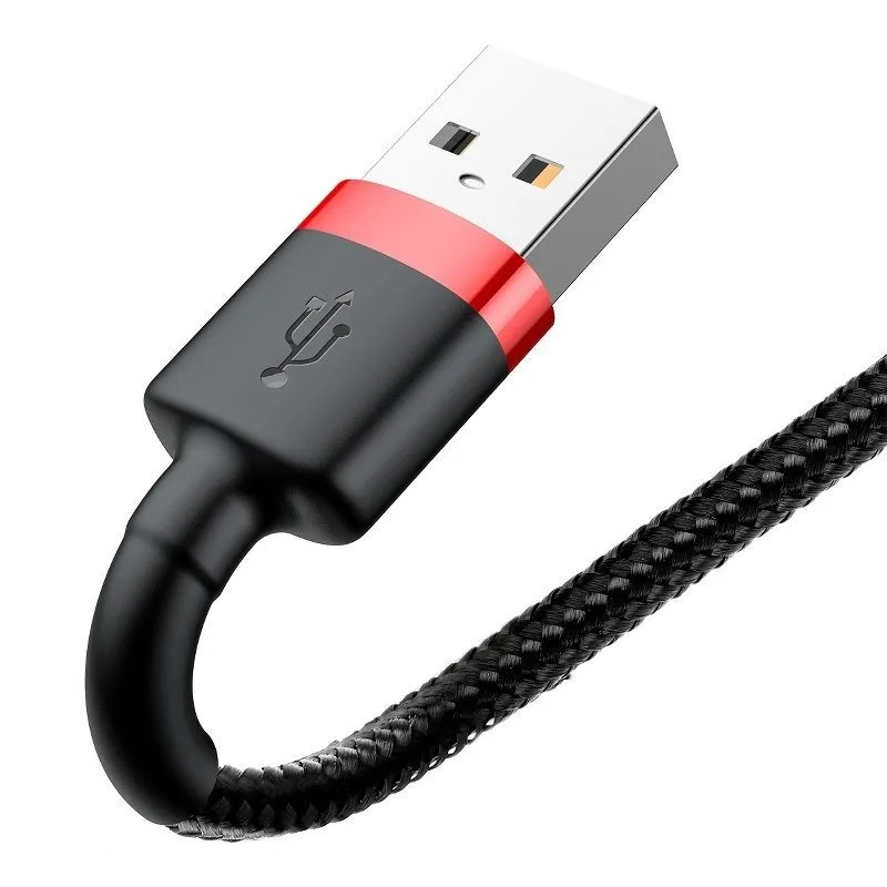 Baseus Cafule USB Lightning Kaabel 2,4A 0,5m (Punane+Must) universaalne