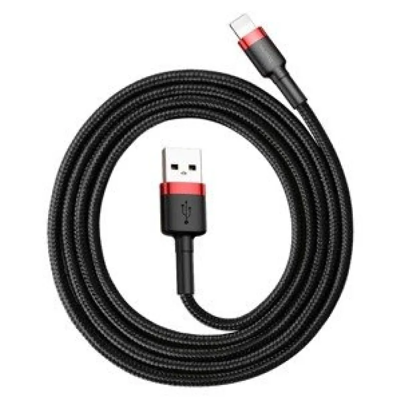 Baseus Cafule USB Lightning Kaabel 2,4A 0,5m (Punane+Must) universaalne