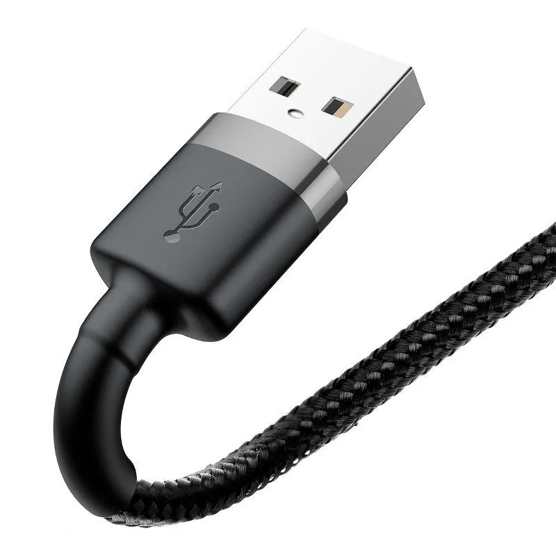 Baseus Cafule USB Lightning kaabel 2,4A 1m (Hall+Must) universaalne
