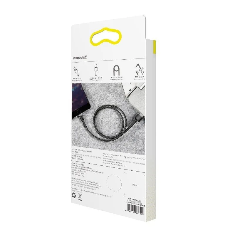 Baseus Cafule USB Lightning kaabel 2,4A 1m (Hall+Must) universaalne