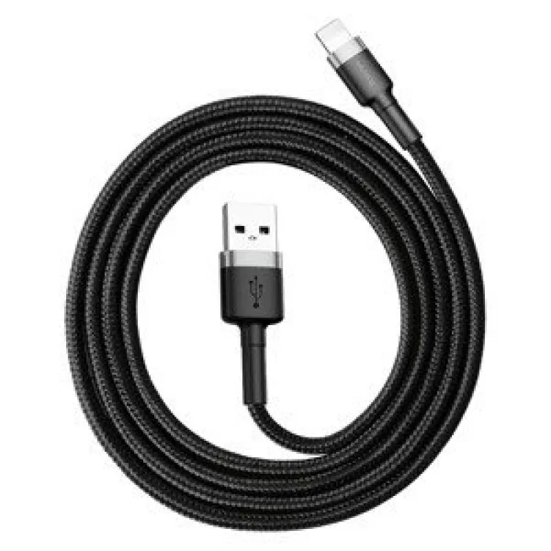 Baseus Cafule USB Lightning kaabel 2,4A 1m (Hall+Must) universaalne