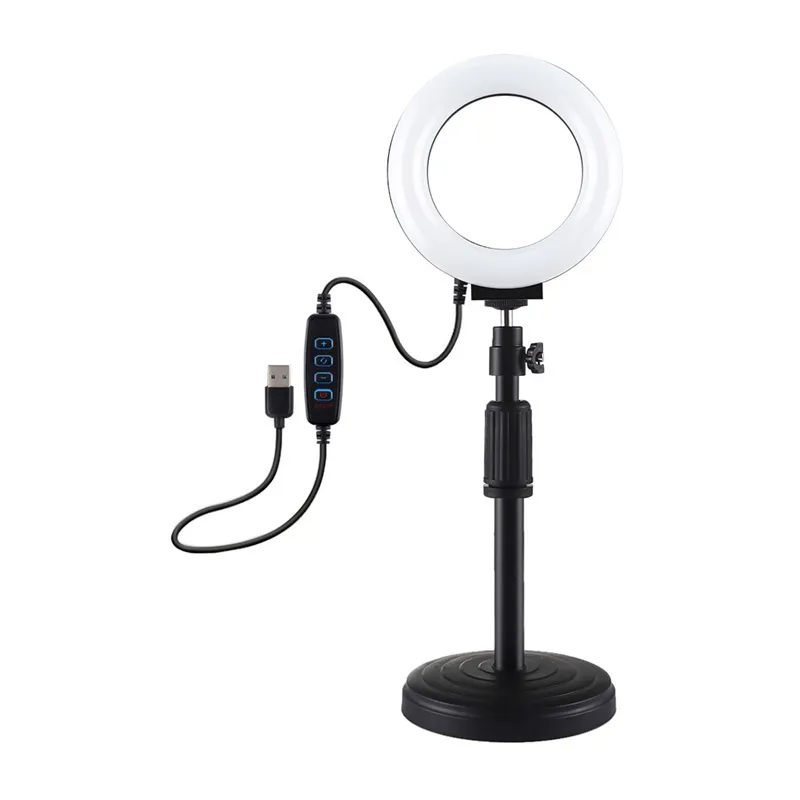 Ring LED lamp Puluz koos reguleeritava alusega PU391 universaalne
