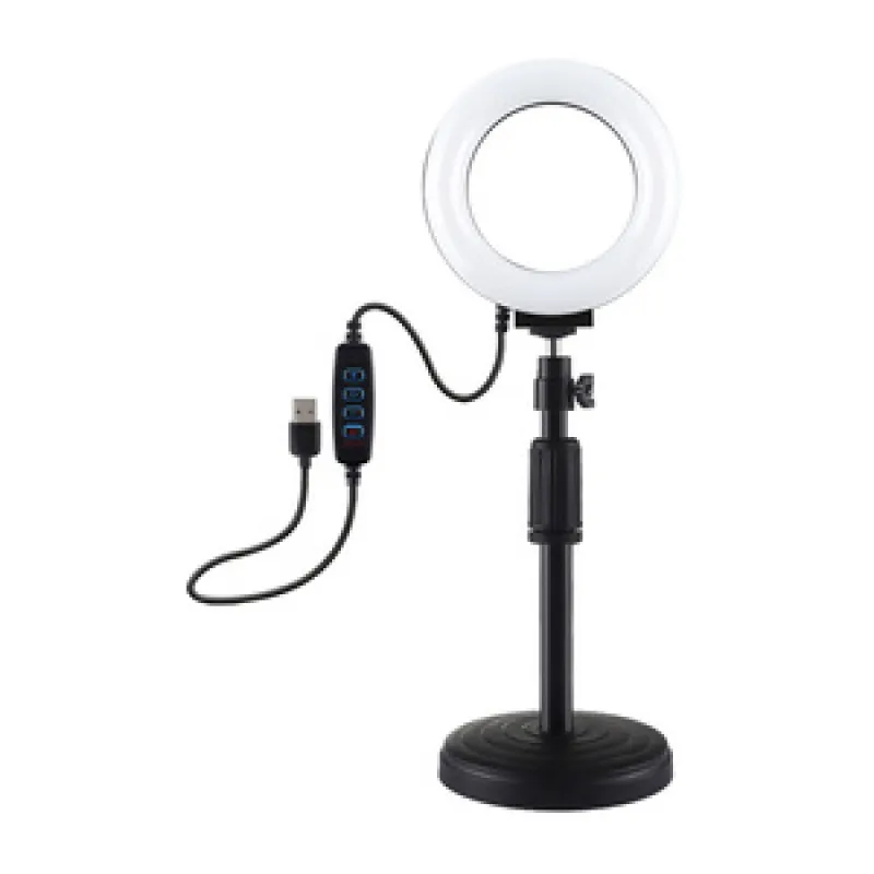 Ring LED lamp Puluz koos reguleeritava alusega PU391 universaalne
