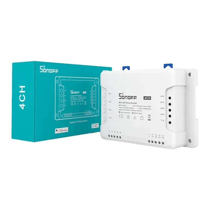 SONOFF WiFi Nutikas Lüliti 4CHR3 universaalne