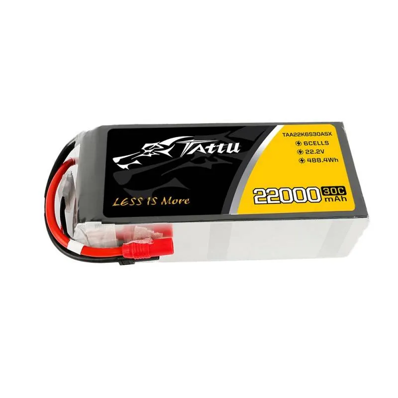 Aku Tattu 22000mAh 22,2V 30C 6S1P LiPo AS150+XT150 universaalne