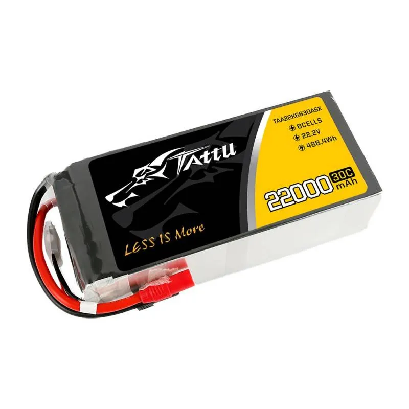 Aku Tattu 22000mAh 22,2V 30C 6S1P LiPo AS150+XT150 universaalne