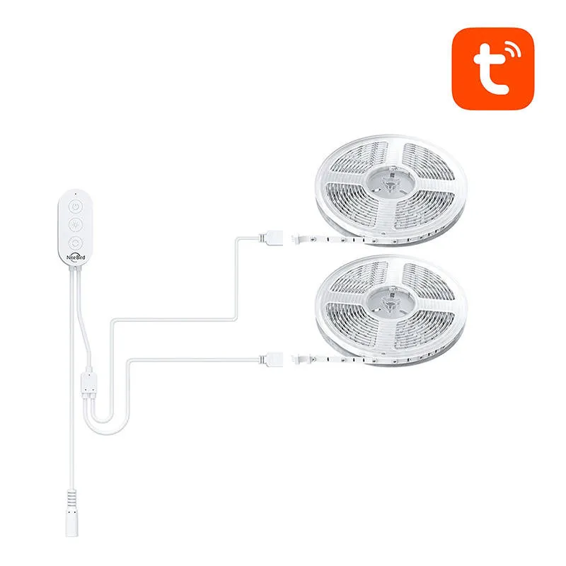Smart WiFi RGB LED valgustuslint NiteBird SL3 (2x5m), Tuya universaal