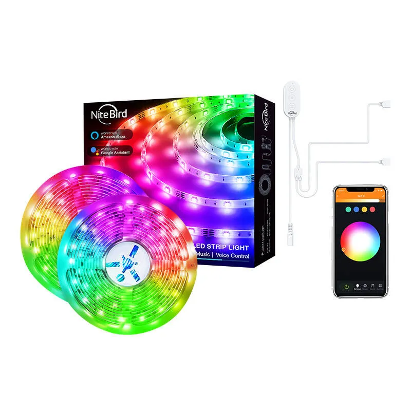 Smart WiFi RGB LED valgustuslint NiteBird SL3 (2x5m), Tuya universaal