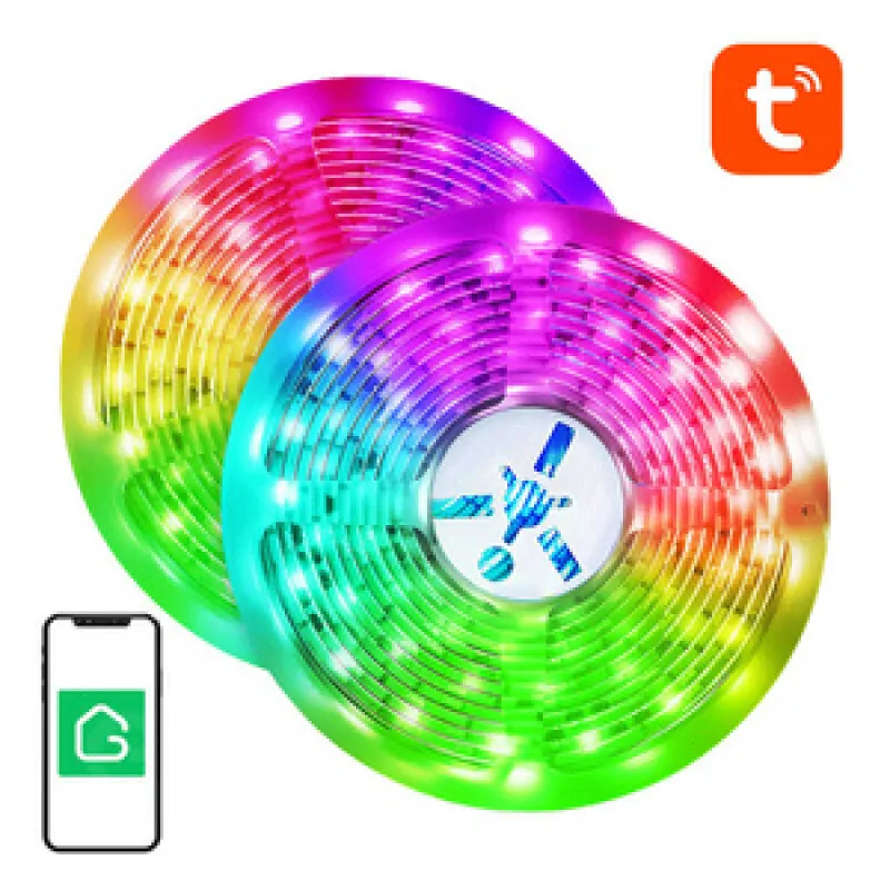 Smart WiFi RGB LED valgustuslint NiteBird SL3 (2x5m), Tuya universaal