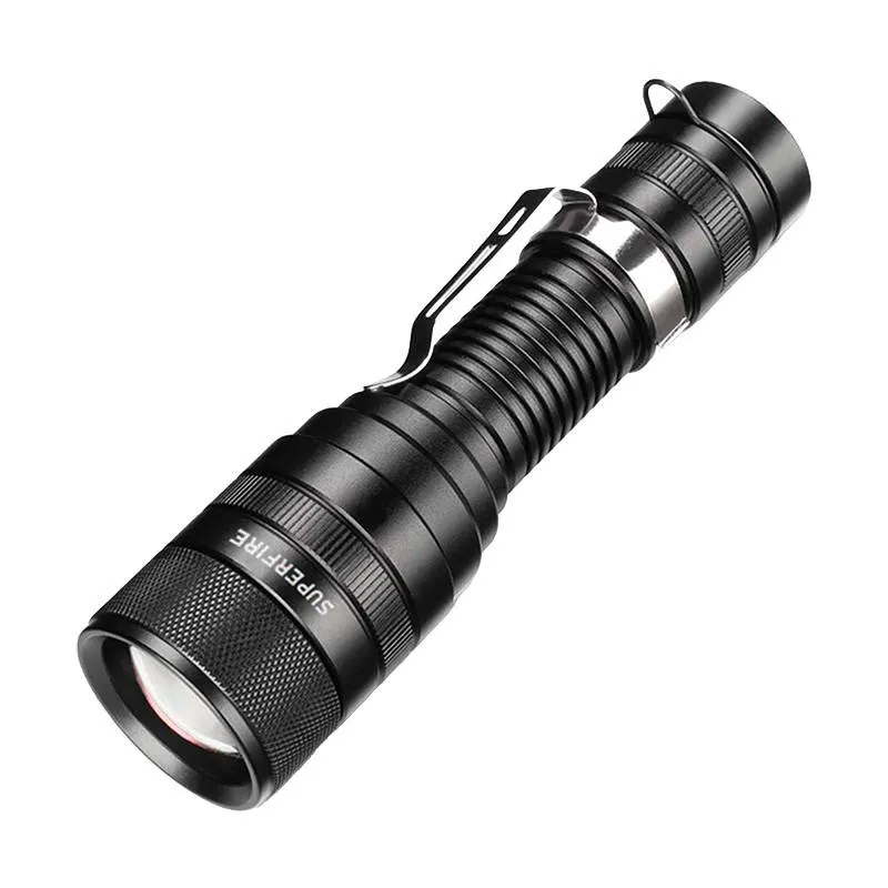 Taskulamp Superfire F5, 1100lm, USB universaal