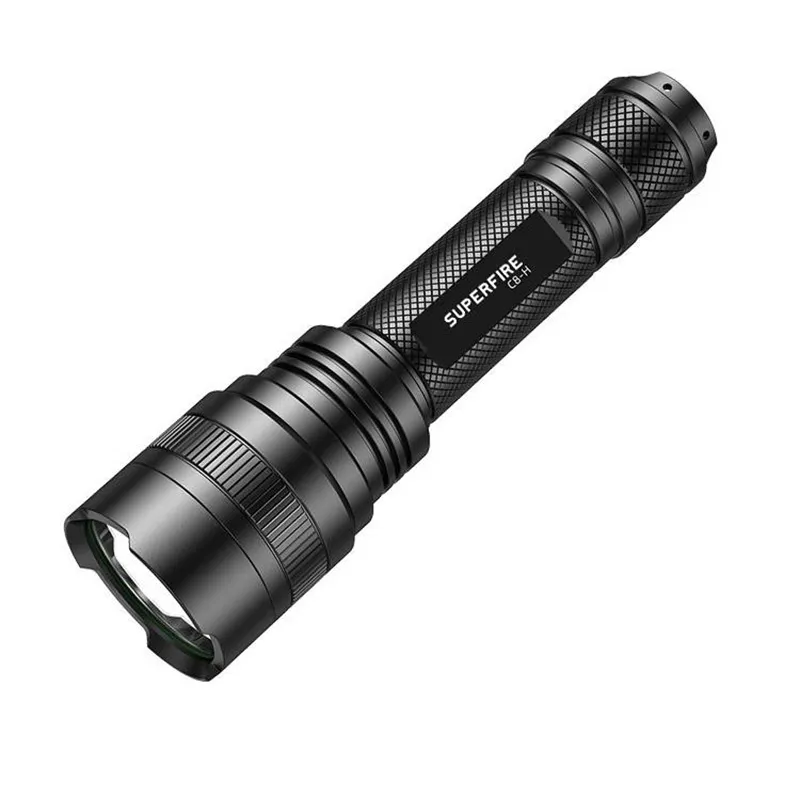 Superfire C8-H taskulamp 1200 lm, USB, 250 m, 5 režiimi universaalne