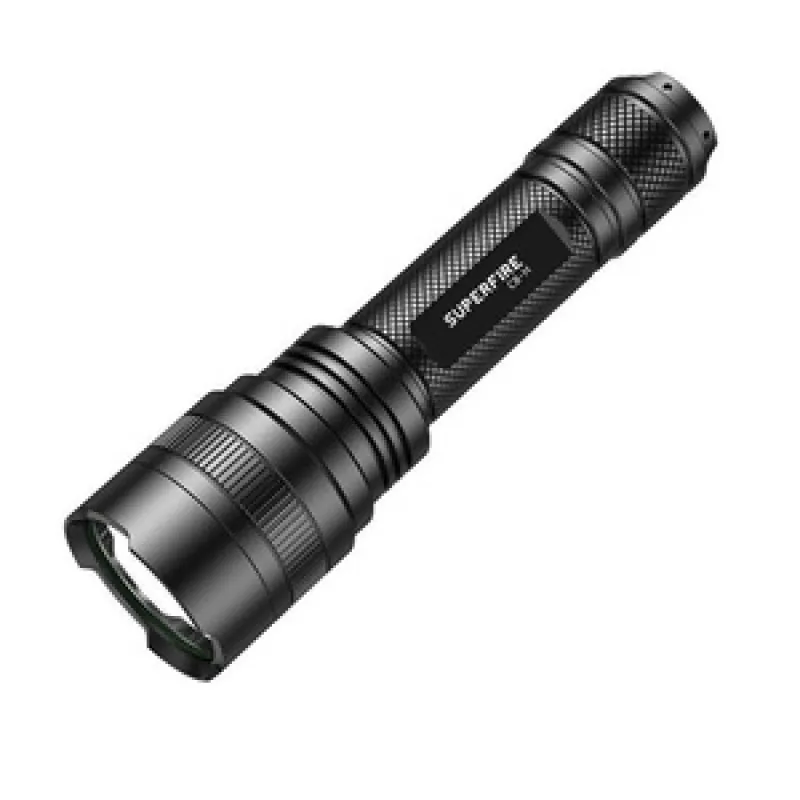 Superfire C8-H taskulamp 1200 lm, USB, 250 m, 5 režiimi universaalne