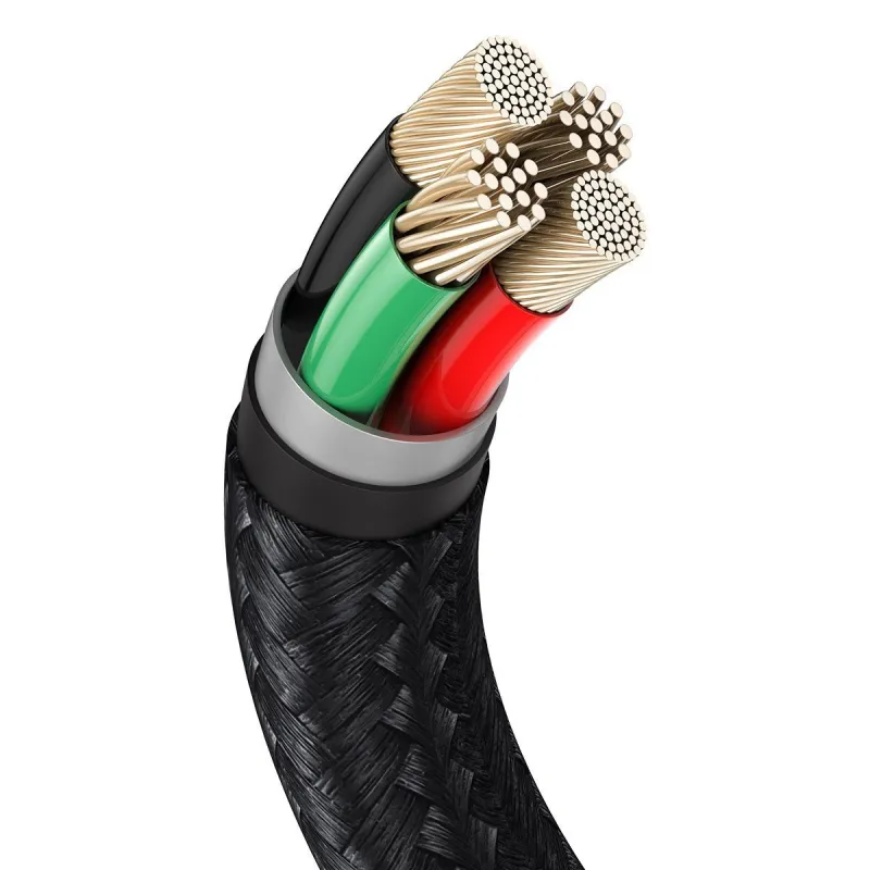 USB-kaabel Lightning Baseus Cafule, 2.4A, 1m (must) universaalne