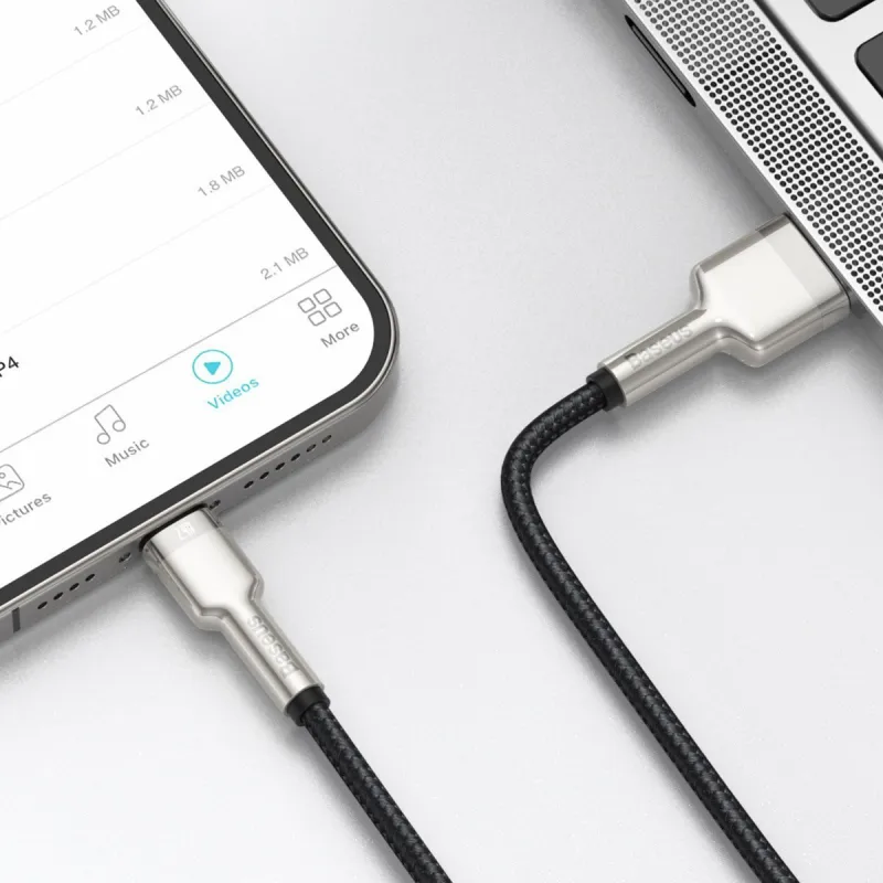 USB-kaabel Lightning Baseus Cafule, 2.4A, 1m (must) universaalne