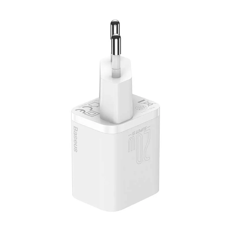 Baseus Super Si Quick Laadija 1C 20W (valge) universaalne