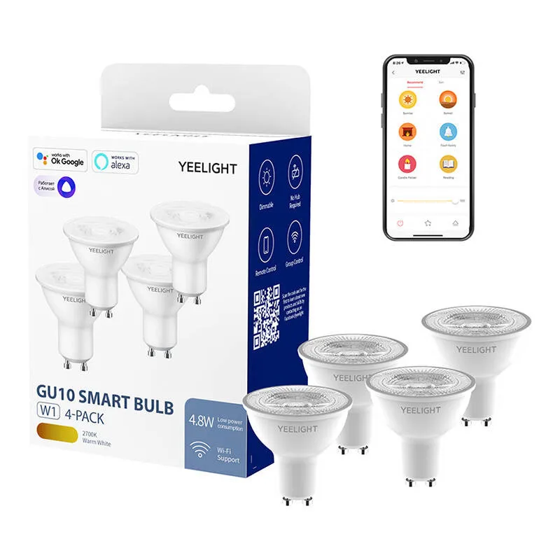 Yeelight Nutikas LED-lamp GU10 (dimmable) universaal