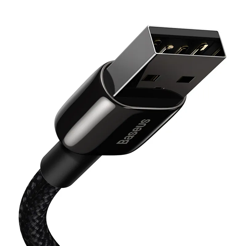 Baseus Tungsten Gold Kaabel USB-iP 2,4A 2m (must) universaalne