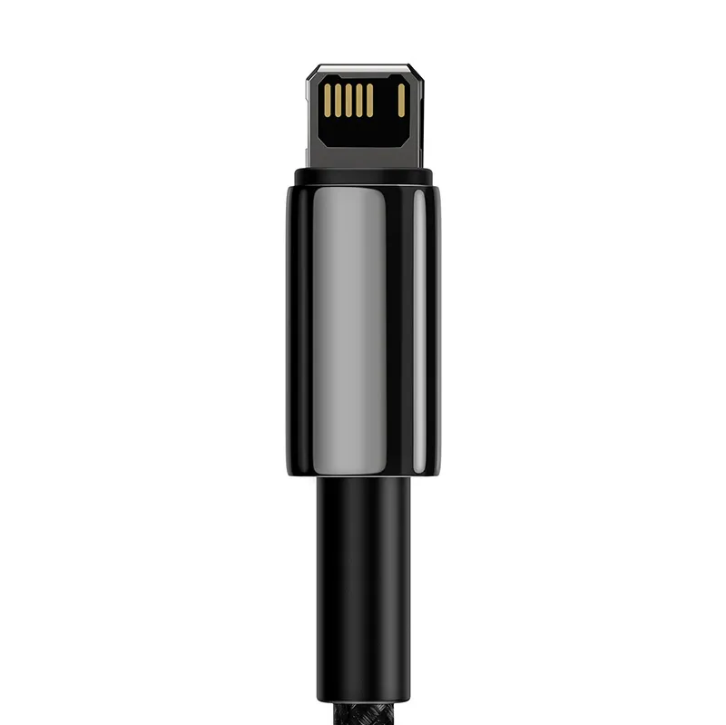 Baseus Tungsten Gold Kaabel USB-iP 2,4A 2m (must) universaalne