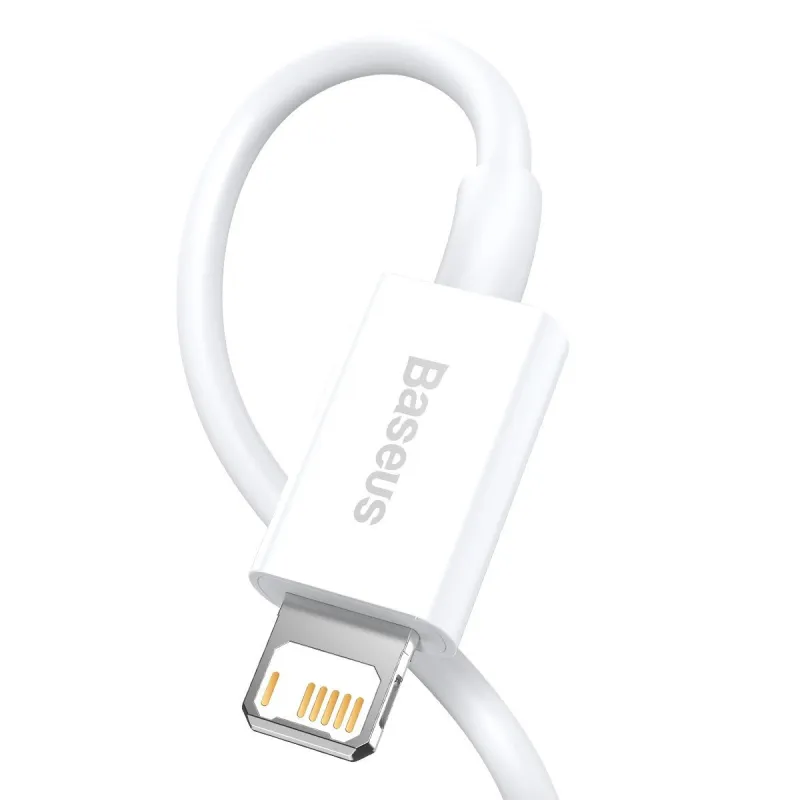 Baseus Superior Series USB-Lighting ühenduskaabel, 2,4A, 1m (valge) universaalne
