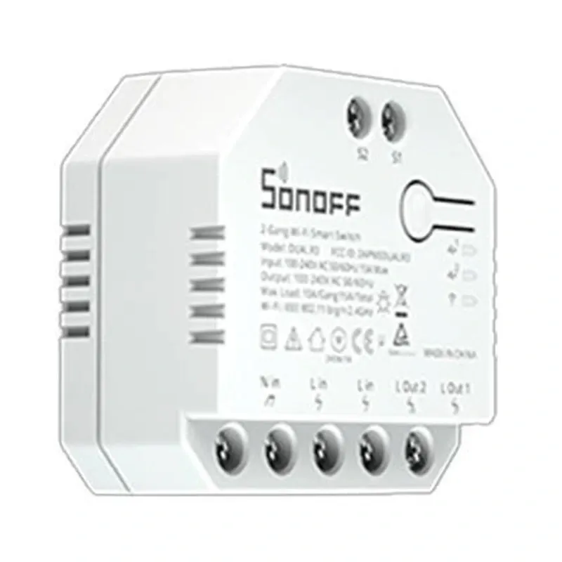 Smart lüliti WiFi Sonoff Dual R3 universaalne