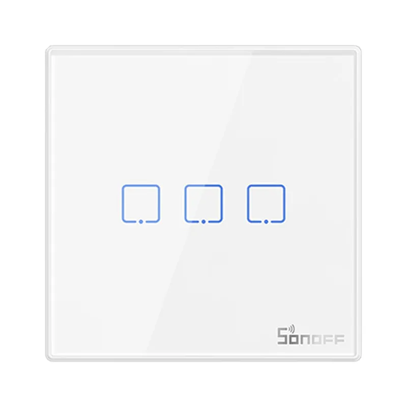 Smart Wireless Seinalüliti Sonoff T2EU3C-RF 433MHz (3-kanaliline) universaal