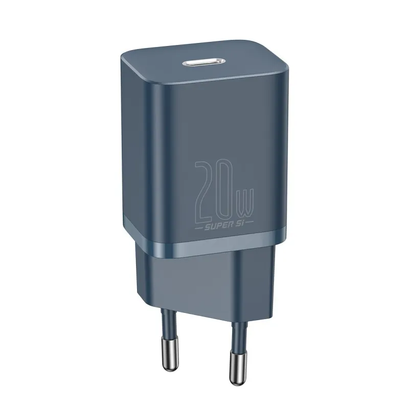 Baseus Super Si Quick Charger 1C 20W koos USB-C kaabliga Lightning 1m (sinine) universaalne