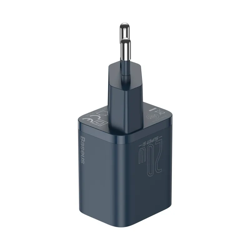Baseus Super Si Quick Charger 1C 20W koos USB-C kaabliga Lightning 1m (sinine) universaalne