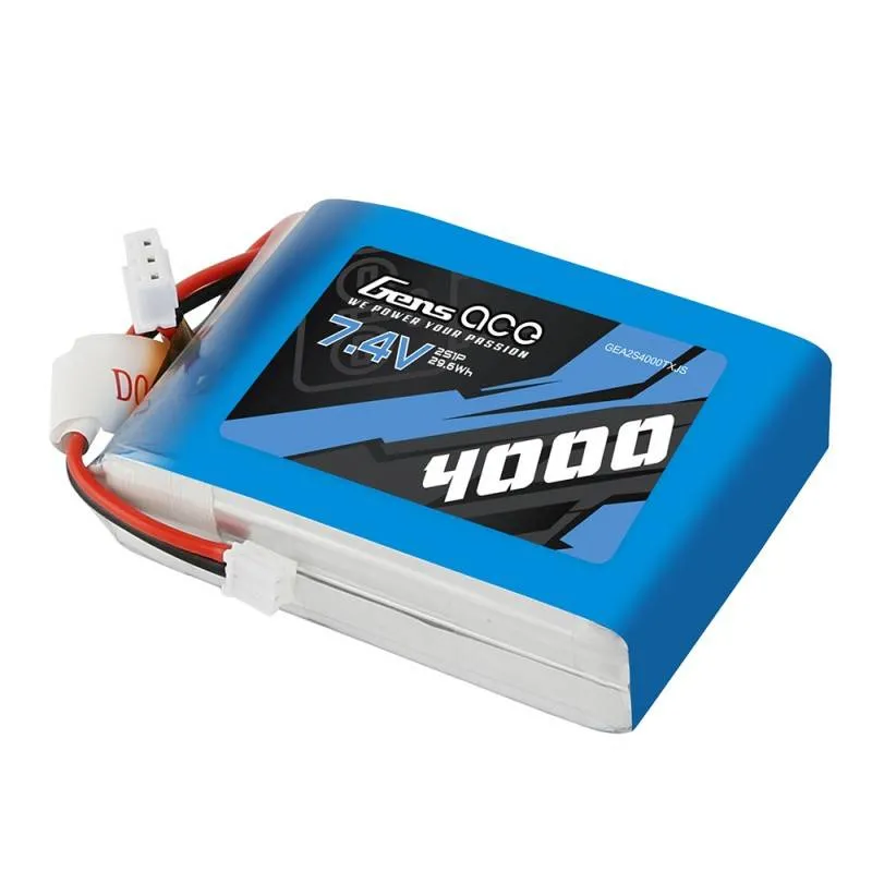 Gens Ace 4000mAh 7.4V 1C LiPo aku universaalne