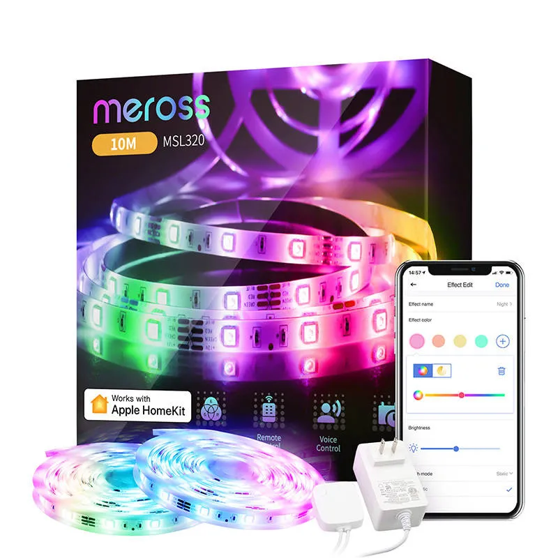 Smart Wi-Fi Valgusriba MSL320 Meross (HomeKit) universaal