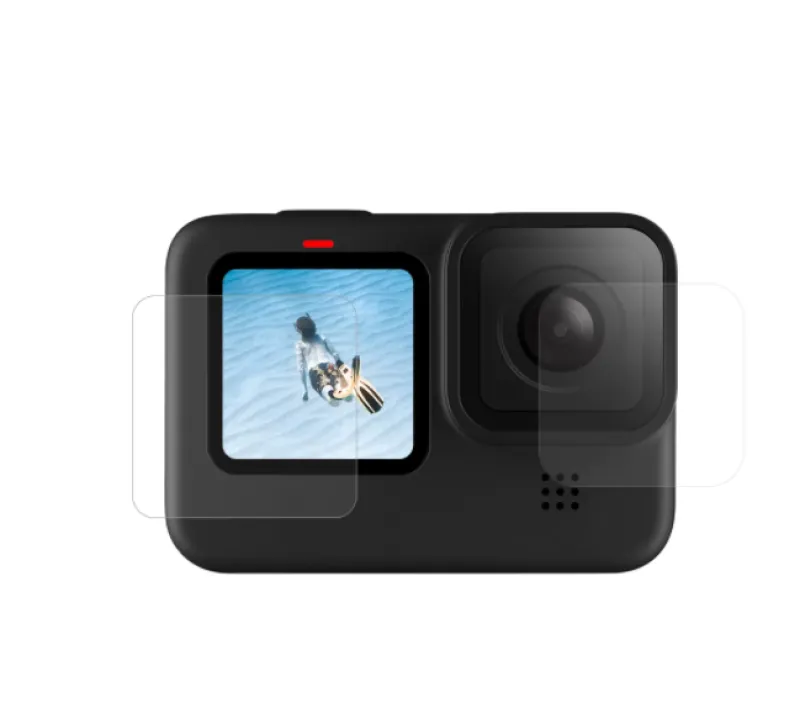Telesin ekraani ja objektiivi kaitsekile GoPro Hero 9 / Hero 10 / Hero 11 / Hero 12 jaoks (GP-FLM-902) universaalne