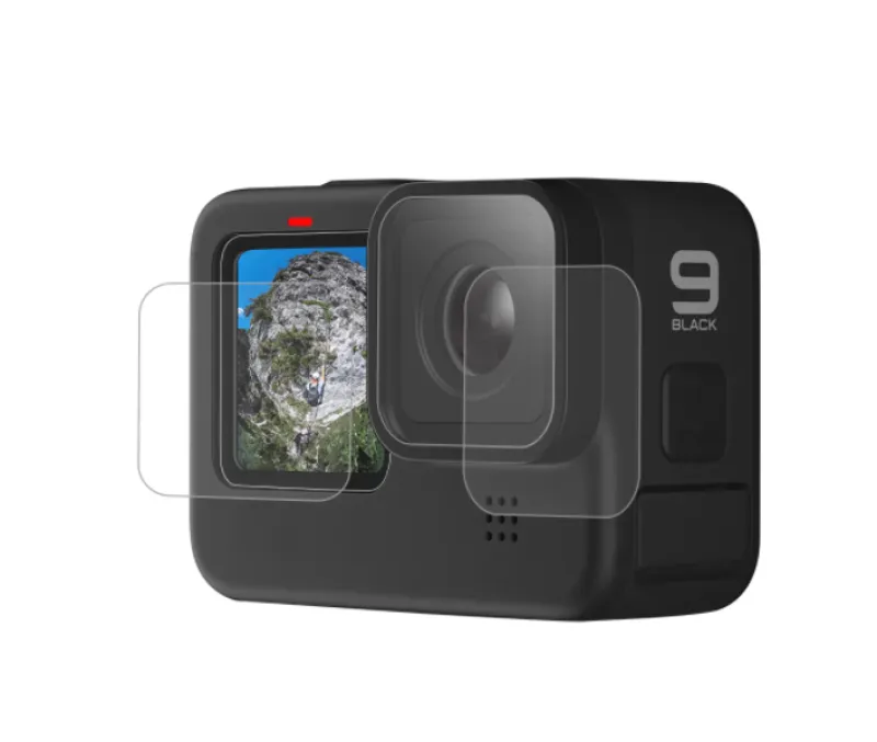 Telesin ekraani ja objektiivi kaitsekile GoPro Hero 9 / Hero 10 / Hero 11 / Hero 12 jaoks (GP-FLM-902) universaalne