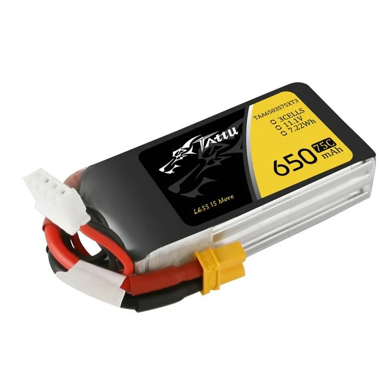 Tattu aku 650mAh 11,1V 75C 3S1P universaalne