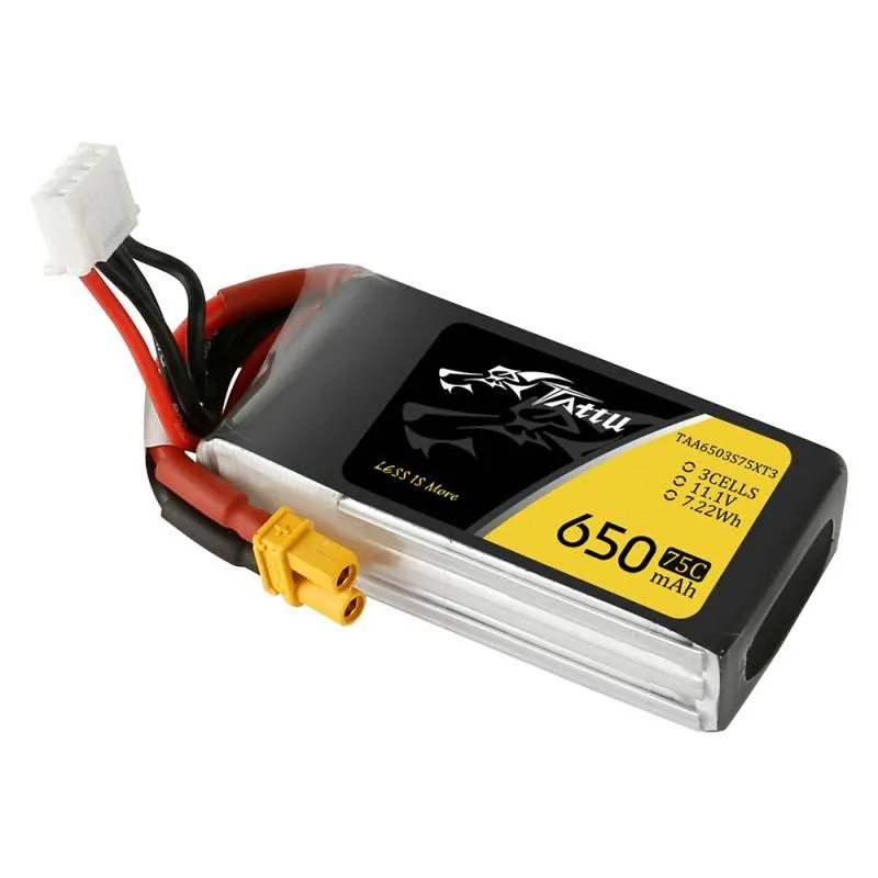 Tattu aku 650mAh 11,1V 75C 3S1P universaalne