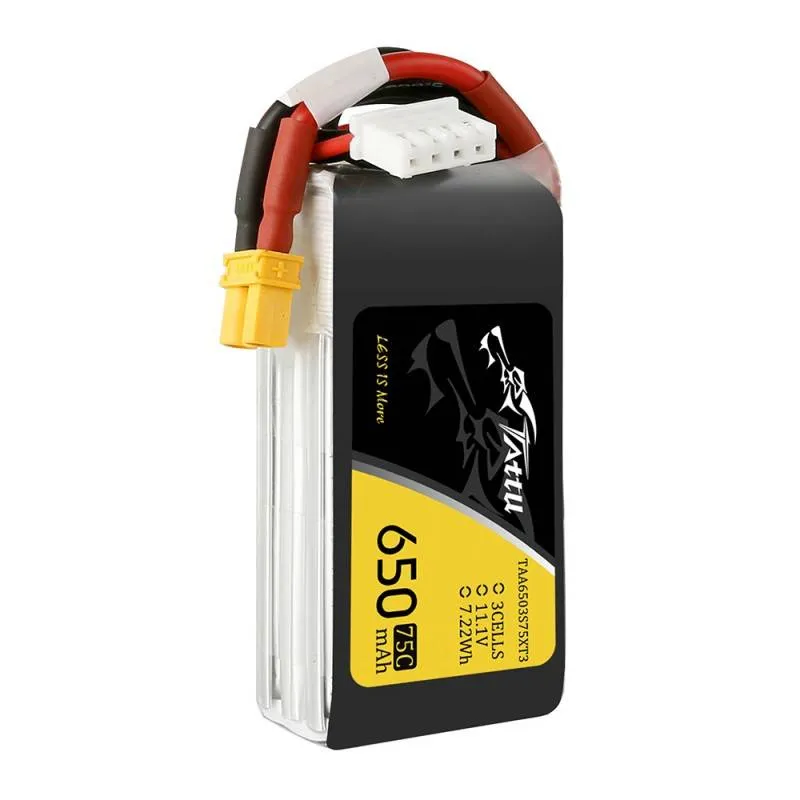 Tattu aku 650mAh 11,1V 75C 3S1P universaalne