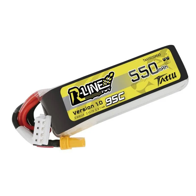 Aku Tattu R-Line 550mAh 11.1V 95C 3S1P XT30 universaalne