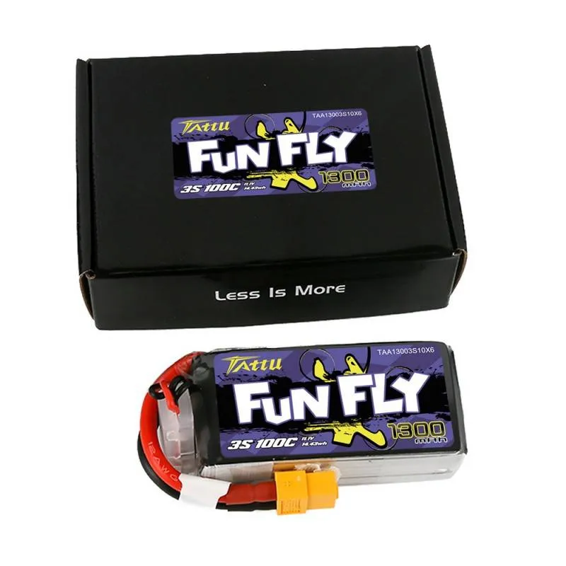 Aku Tattu Funfly 1300mAh 11,1V 100C 3S1P universaalne