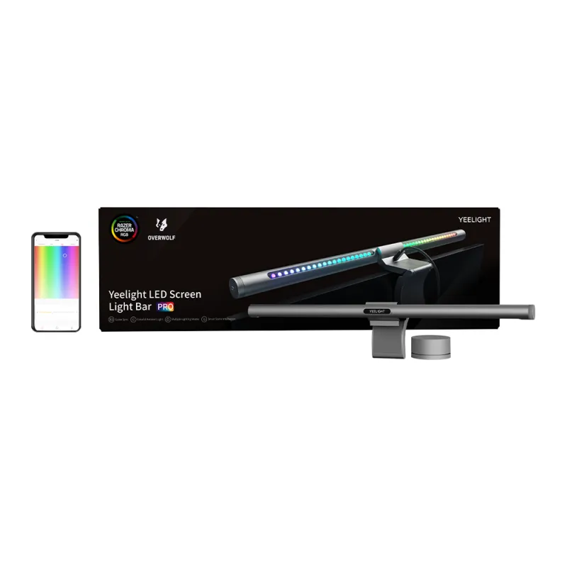 Yeelight Ekraani Valgusbarr Pro RGB (hõbe) universaalne