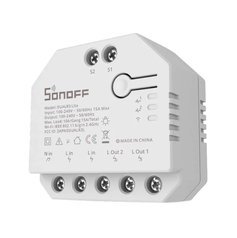 Smart Wi-Fi lüliti WiFi Sonoff Dual R3 Lite universaalne