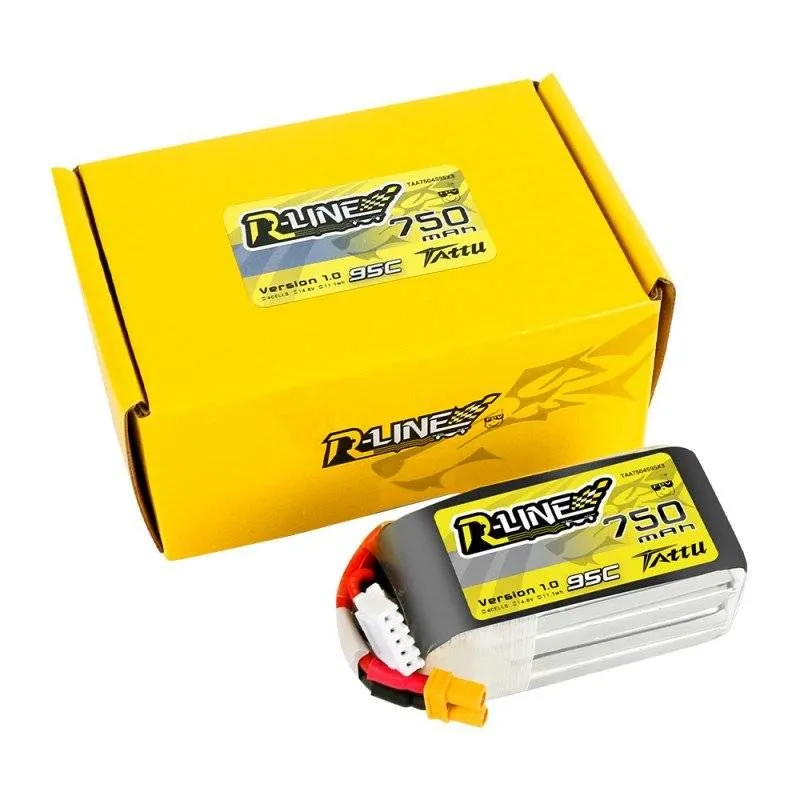Aku Tattu R-Line 750mAh 14.8V 95C 4S1P JST-XHR universaalne