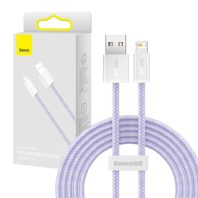 Baseus Dynamic kaabel USB to Lightning, 2.4A, 2m (Lilla) universaal