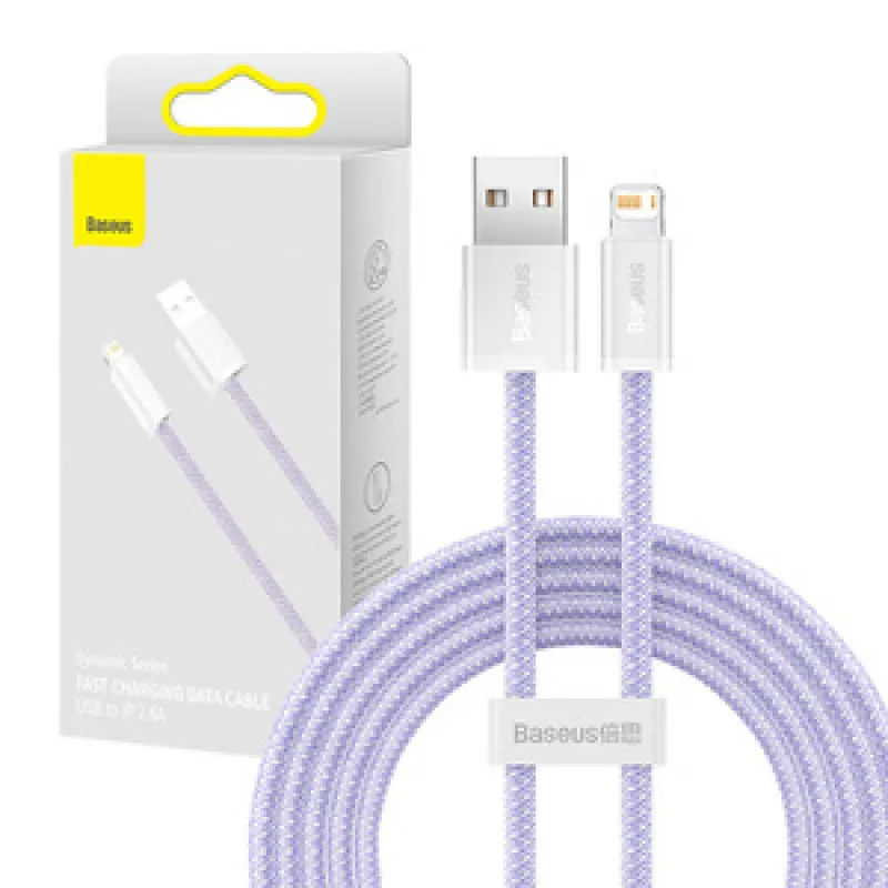 Baseus Dynamic kaabel USB to Lightning, 2.4A, 2m (Lilla) universaal