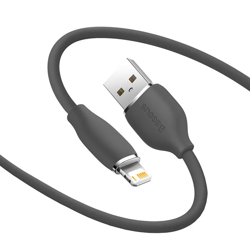 Baseus Jelly kaabel USB to Lightning, 2,4A, 1,2m (must) universaalne