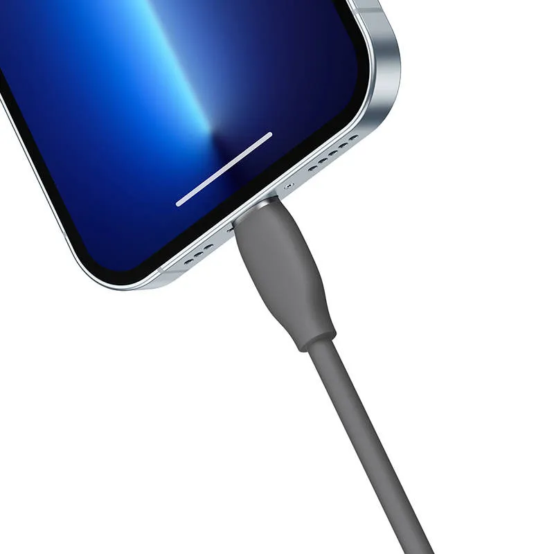 Baseus Jelly kaabel USB to Lightning, 2,4A, 1,2m (must) universaalne