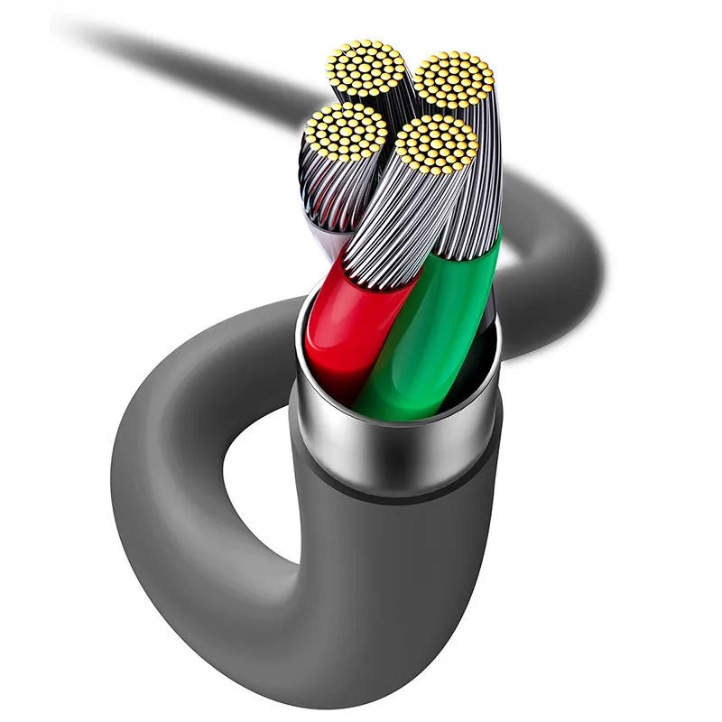 Baseus Jelly kaabel USB to Lightning, 2,4A, 1,2m (must) universaalne