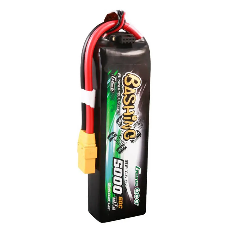 GensAce 5 000mAh 11,1V 60C 3S1P aku XT90 ühendajaga universaalne