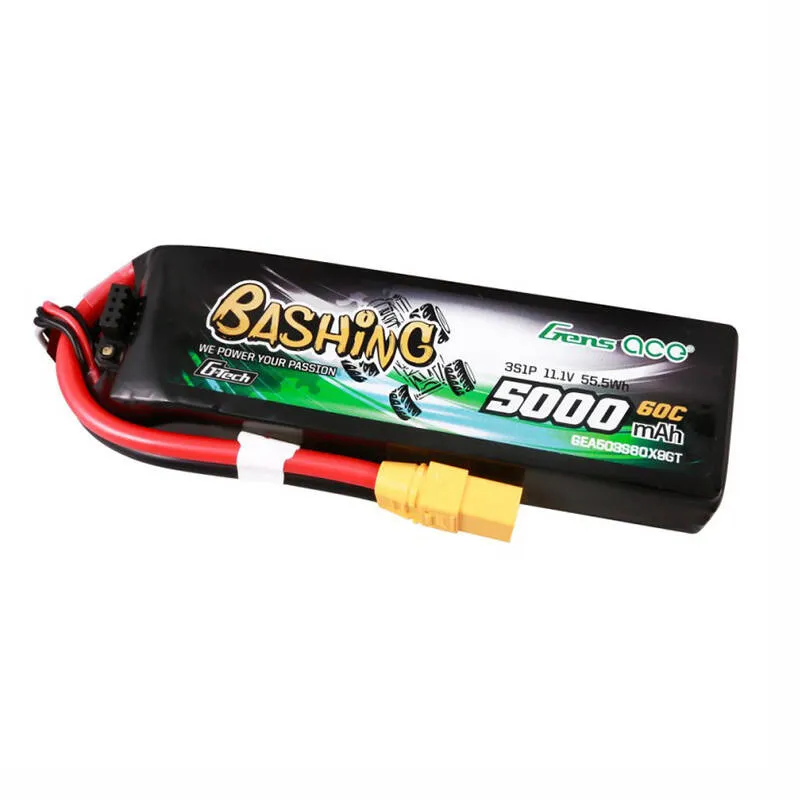 GensAce 5 000mAh 11,1V 60C 3S1P aku XT90 ühendajaga universaalne